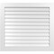 Ekena Millwork Vertical Surface Mount PVC Gable Vent: Non-Functional, w/3-1/2"W x 1"H, Standard Frame, 42"W x 38"H GVPVE42X3801SN - alternate 1